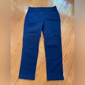 Lands’ End Navy Blue Mid-Rise Straight Leg Work Pants – Women’s 2P Petite